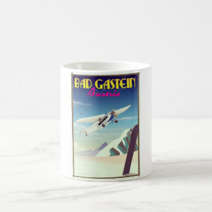 Bad Gastein Österreich Snowboardposter Kaffeetasse