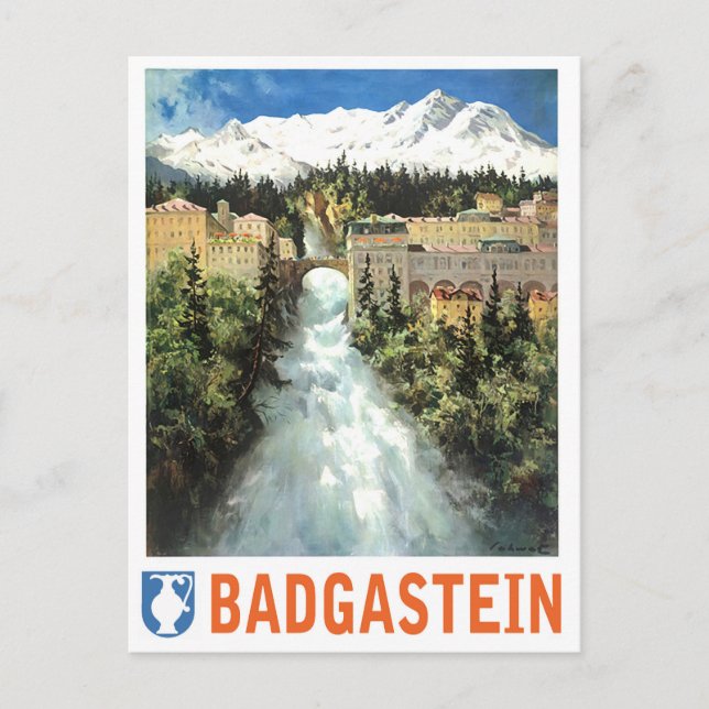 Bad Gastein Wasserfall, Österreich Postkarte (Vorderseite)