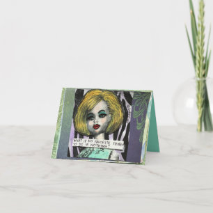 BAD GIRL ART CARTE POUR NOTES - ET SI MA FAVORITE