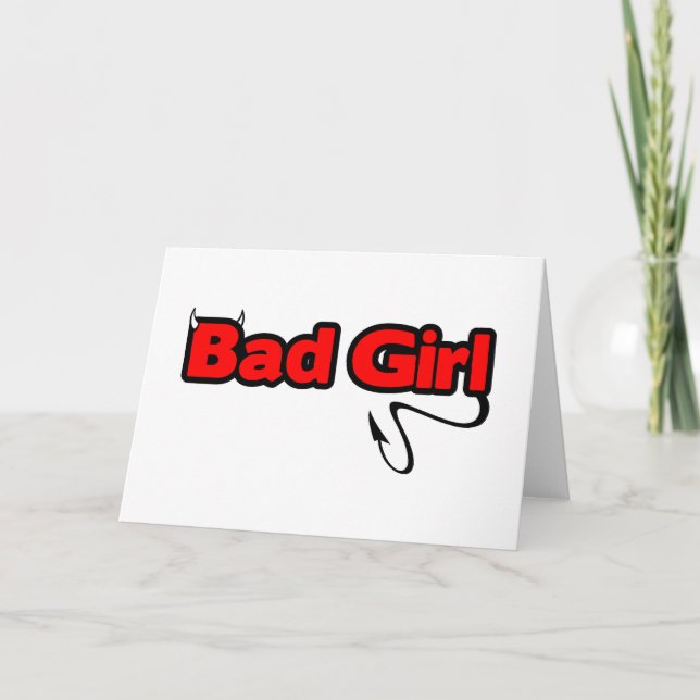 Bad Girl Karte (Vorderseite)