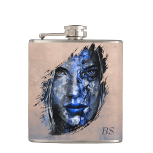Bad Girl rustikale Rose Gold Flachmann