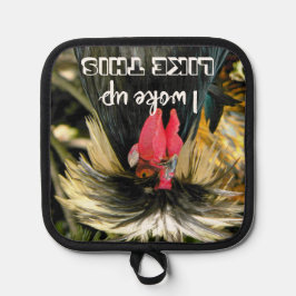 Bad Hair Day Funny Chicken Meme Topflappen