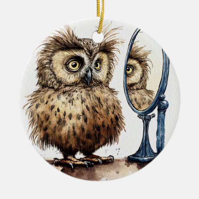 Bad Hair Day Keramik Keramik Ornament (Vorne)