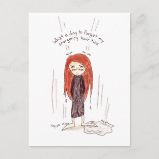 Bad Hair Day Postcard Postkarte