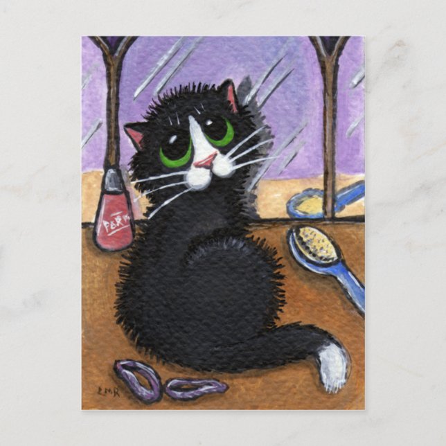 Bad Hair Day Postcard Postkarte (Vorderseite)