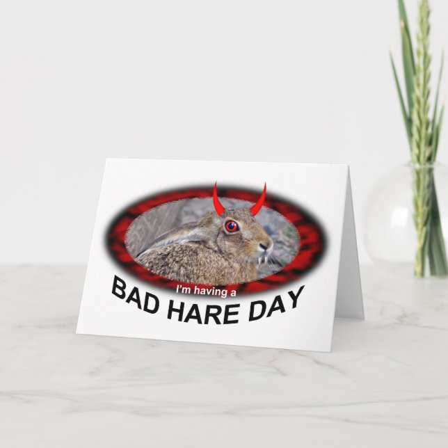Bad Hare Day Card Karte (Vorderseite)