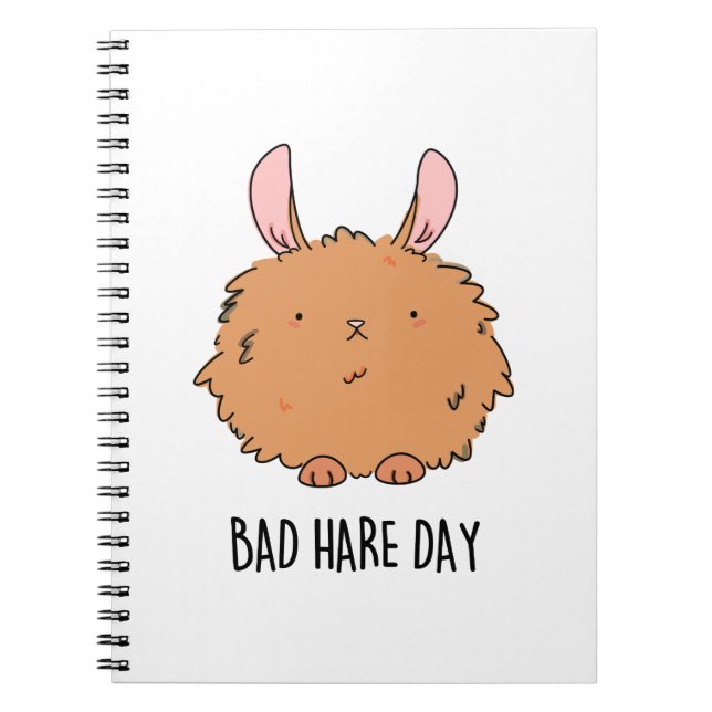 Bad Hare Day Funny Rabbit Pub Notizblock (Vorderseite)