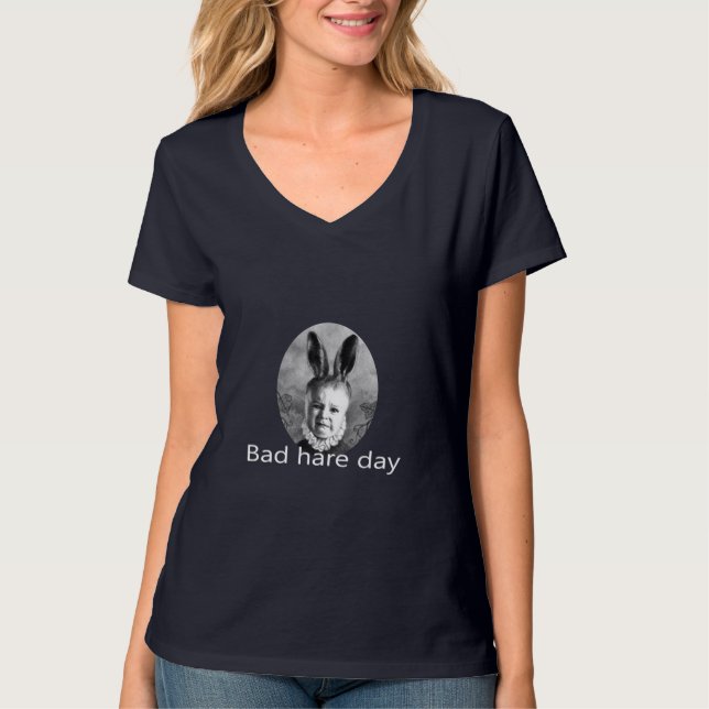 Bad Hare Day Ladys Football T - Shirt (Vorderseite)