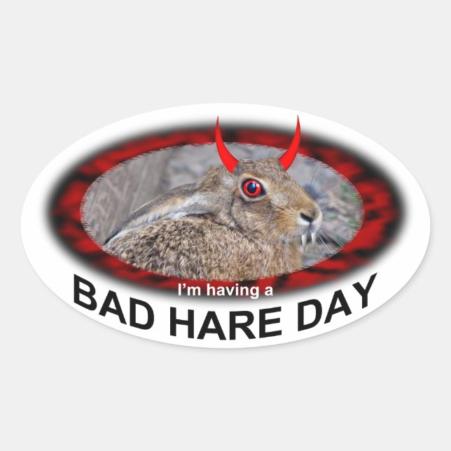 Bad Hare Day Sticker (Vorderseite)