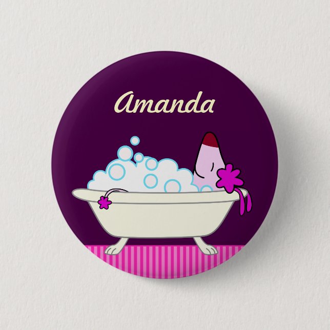 Bad Haustiergroomers Hunde Button (Vorderseite)