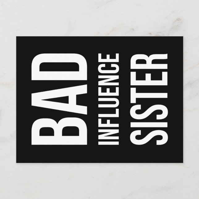 Bad Influenzaschwester Postkarte (Vorderseite)