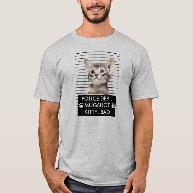 BAD KITTY MUGSHOT T - SHIRT (Vorderseite)