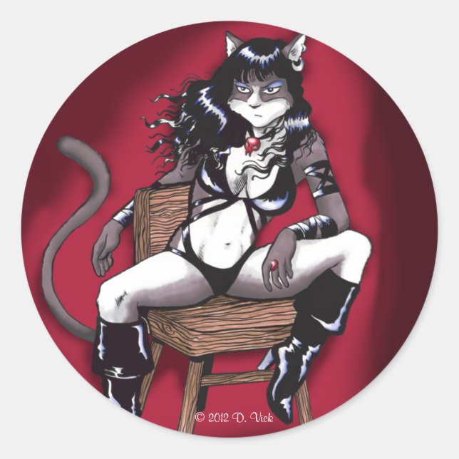 Bad Kitty Sticker (Vorderseite)