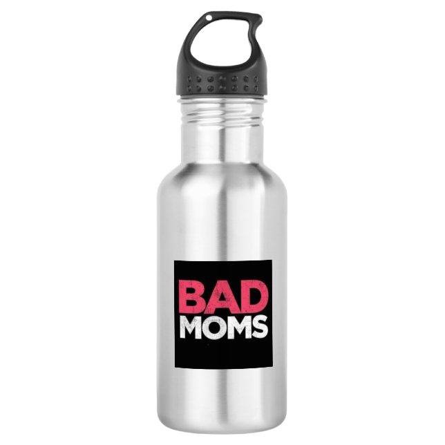 BAD MAMAS Flasche ohne Wasser Edelstahlflasche (Vorderseite)