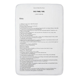 Bad-Matte des Baby-MSDS Badematte