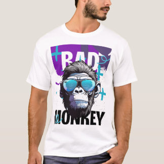 Bad Monkey Attitude - Cooles Gorilla Graphic T-Shi T-Shirt