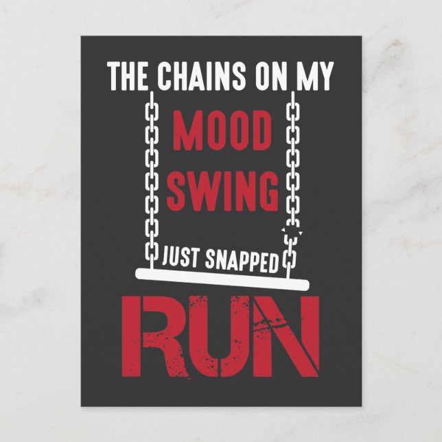 Bad Mood Funny Sarcastic Moody Spaß Postkarte (Vorderseite)