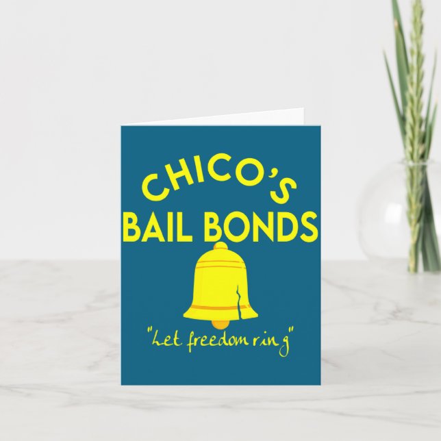 Bad News Bears Chicos Bail Bonds  Karte (Vorderseite)