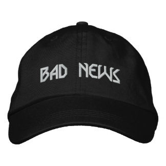 BAD NEWS Logo hat Bestickte Baseballkappe