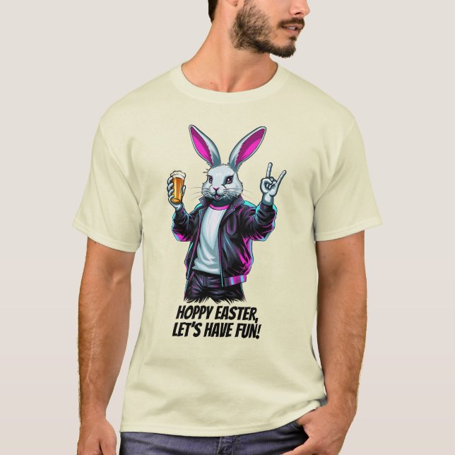 Bad Oaster Bunny! Hoppy Ostern, Lass's Have Fun! T-Shirt (Vorderseite)