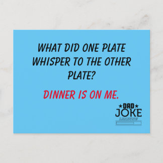 Bad Pun Vater Joke Designed Postkarte