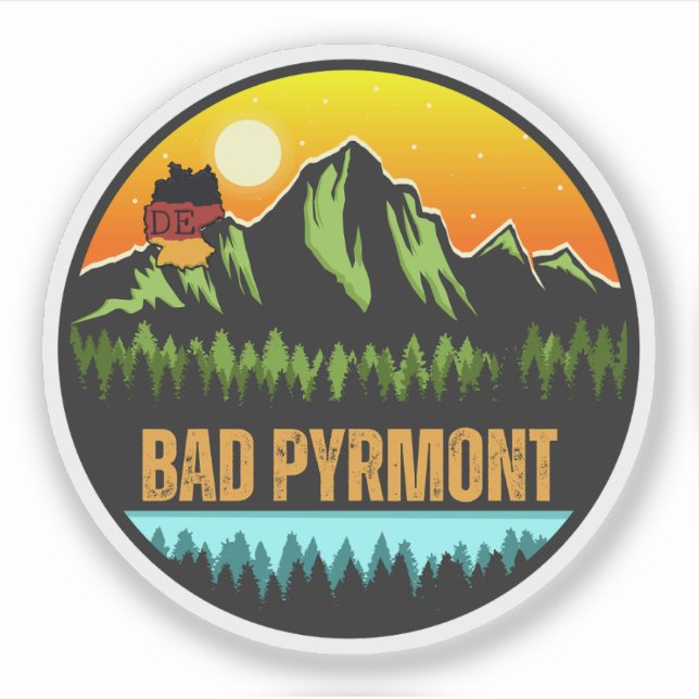 Bad Pyrmont, Deutschland Aufkleber (Vorderseite)