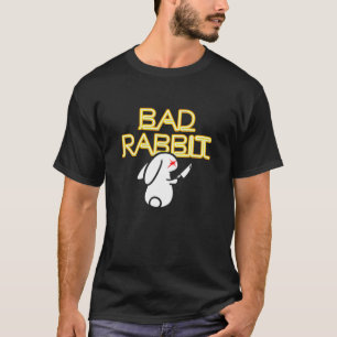 Bad Rabbit Bunny mit Knife Hater antisoziales Intr T-Shirt