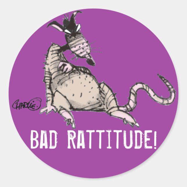 Bad Rattitude Sticker (Vorderseite)