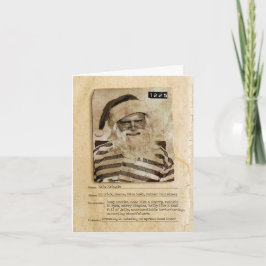 Bad Santa Joke Holiday Greeting Karte