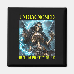 Bad Skeleton Undiagnostizierter Autismus Brainrot Magnet