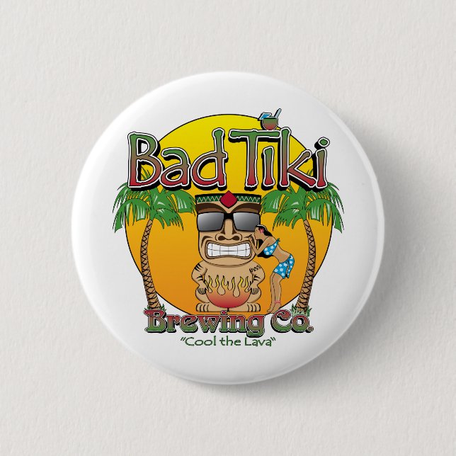 Bad Tiki Brewing Company Button (Vorderseite)