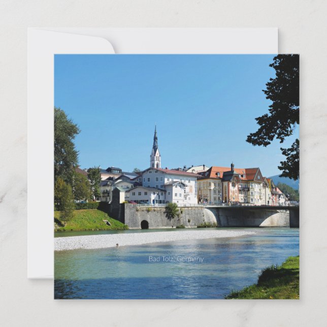Bad Tolz, Deutschland landschaftliches Foto Karte (Vorderseite)