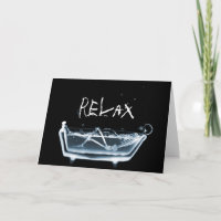 BAD TUB X-RAY VISION SKELETON - BLAU