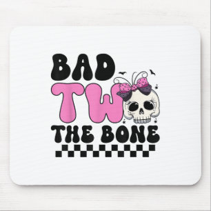 Bad Two der Knochen 2. Geburtstag Kindermädchen Sp Mousepad