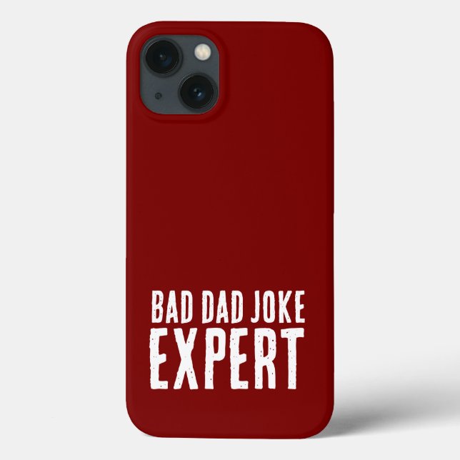 Bad Vater Joke Expert BOLD TYPOGRAPHIE Case-Mate iPhone Hülle (Rückseite)