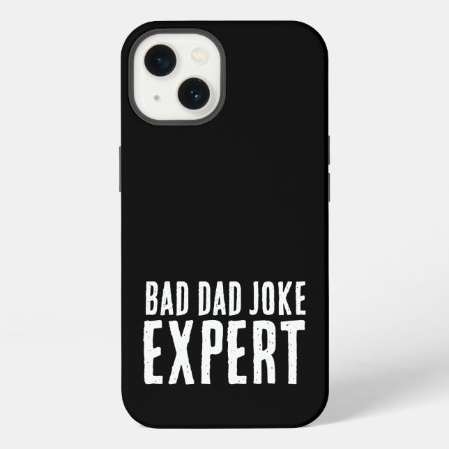 Bad Vater Joke Expert BOLD TYPOGRAPHIE iPhone Hülle (Rückseite)