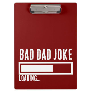Bad Vater Joke Expert BOLD TYPOGRAPHIE Klemmbrett