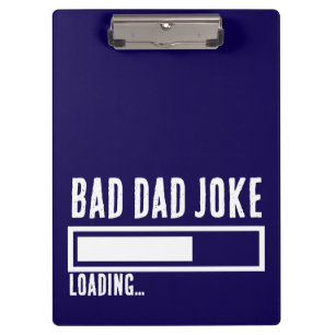 Bad Vater Joke Expert BOLD TYPOGRAPHIE Klemmbrett