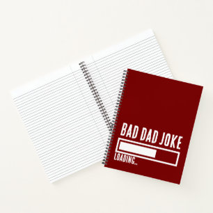Bad Vater Joke Expert BOLD TYPOGRAPHIE Notizbuch