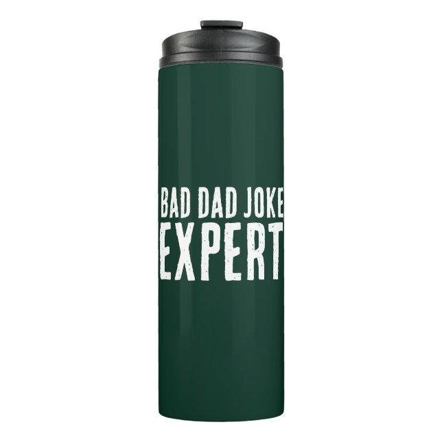 Bad Vater Joke Expert BOLD TYPOGRAPHIE Thermosbecher (Vorderseite)