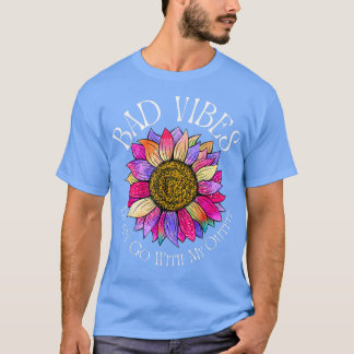 Bad Vibes passt nicht zu meinem Outfit Retro Leopa T-Shirt