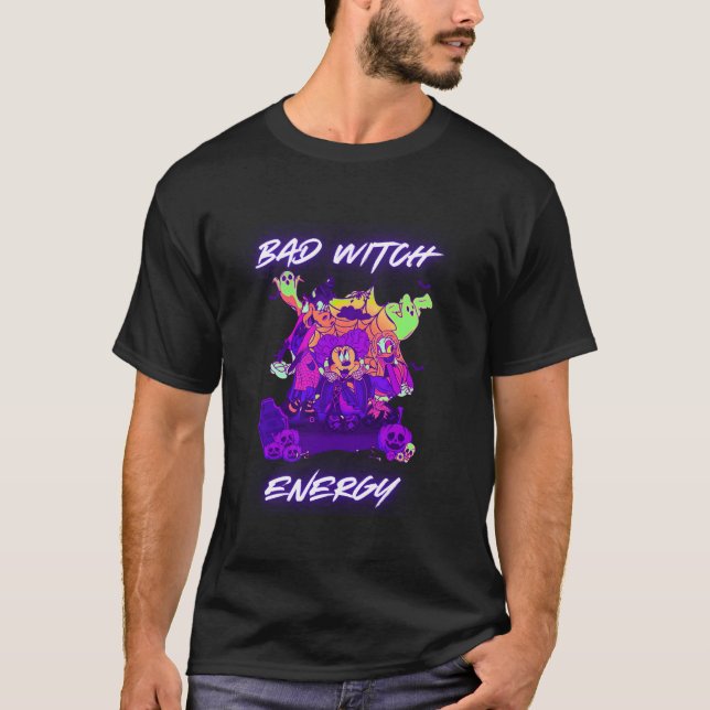 Bad Witch Energie Spooky Jahreszeit Halloween Boo  T-Shirt (Vorderseite)