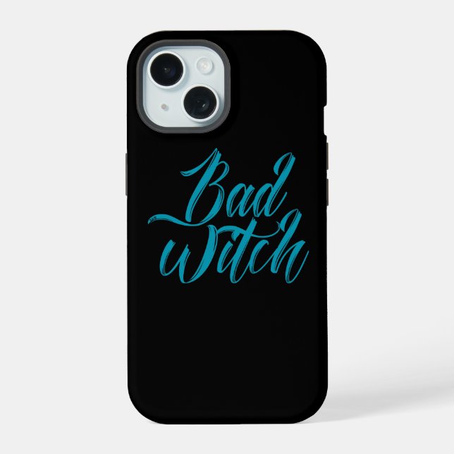 BAD WITCH lustiger Hals iPhone 15 Hülle (Rückseite)