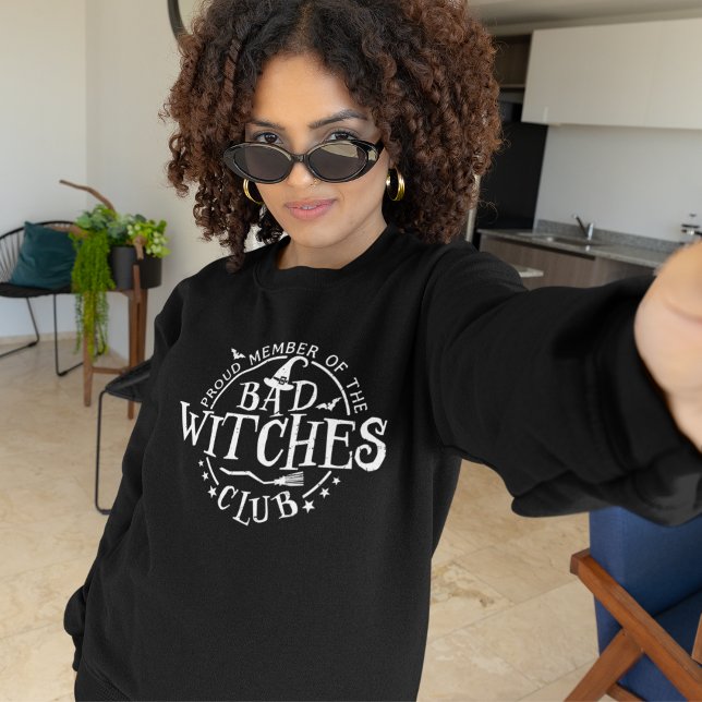 Bad Witches Club, Fun Halloween Sweatshirt (Von Creator hochgeladen)