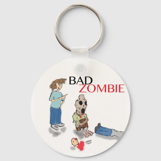 Bad Zombie Schlüsselanhänger (Vorderseite)