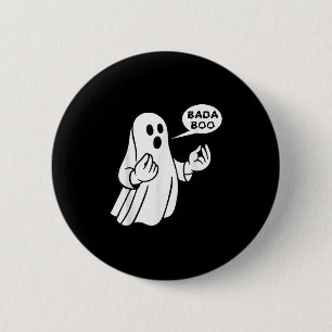 Bada Boo Italienischer Geist Lustiger Halloween T- Button