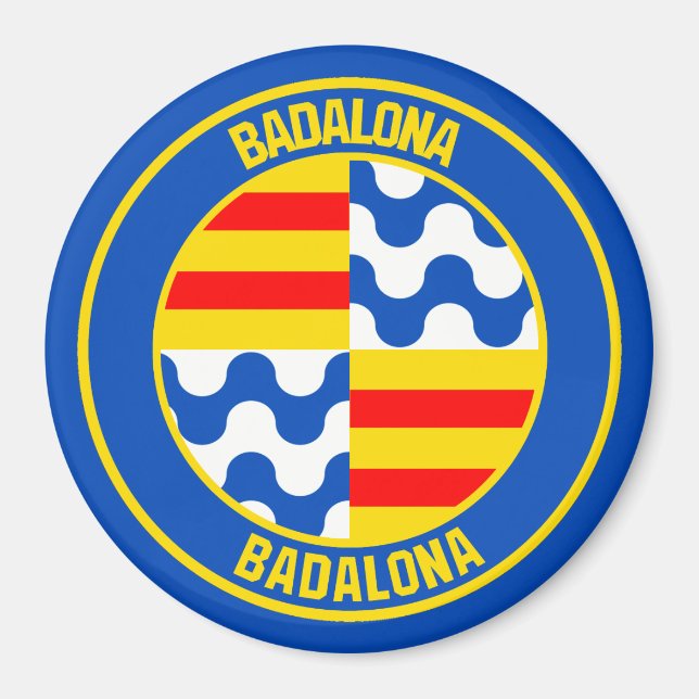 Badalona RundEmblem Magnet (Vorne)