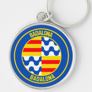 Badalona RundEmblem Schlüsselanhänger