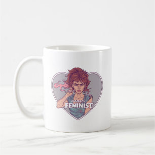 BADASFEMINISTIN, Cartoon Kaffeetasse
