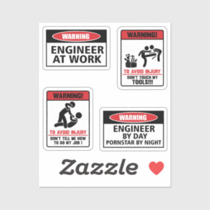 Badass Angry Enginer Helm Sticker